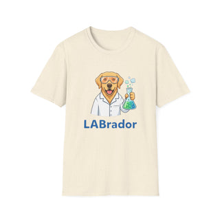 "LABrador" Scientist T-Shirt | Funny Dog & Science Pun Tee