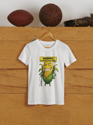 Warning: Contains Corny Jokes T-Shirt | Funny Dad Pun Tee