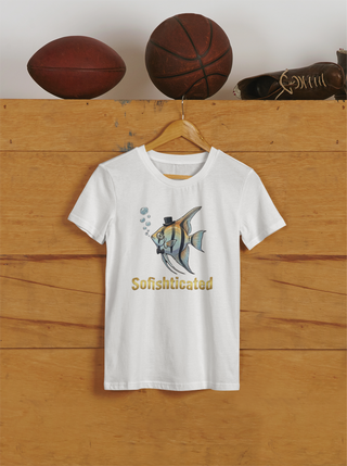The "Sofishticated" T-Shirt | Funny Angelfish Pun Tee