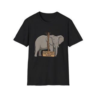 The "World's Worst Hide and Seek Player" T-Shirt | Funny Elephant Tee