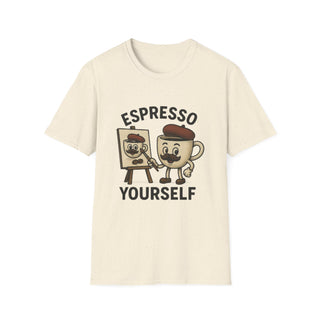 Espresso Yourself T-Shirt for Coffee Lovers, Unisex Softstyle Tee, Funny Gift for Baristas, Coffee Aficionados, Perfect for Casual [...]