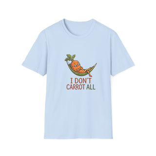The "I Don't Carrot All" T-Shirt | Funny Vegetable Pun & Attitude Tee